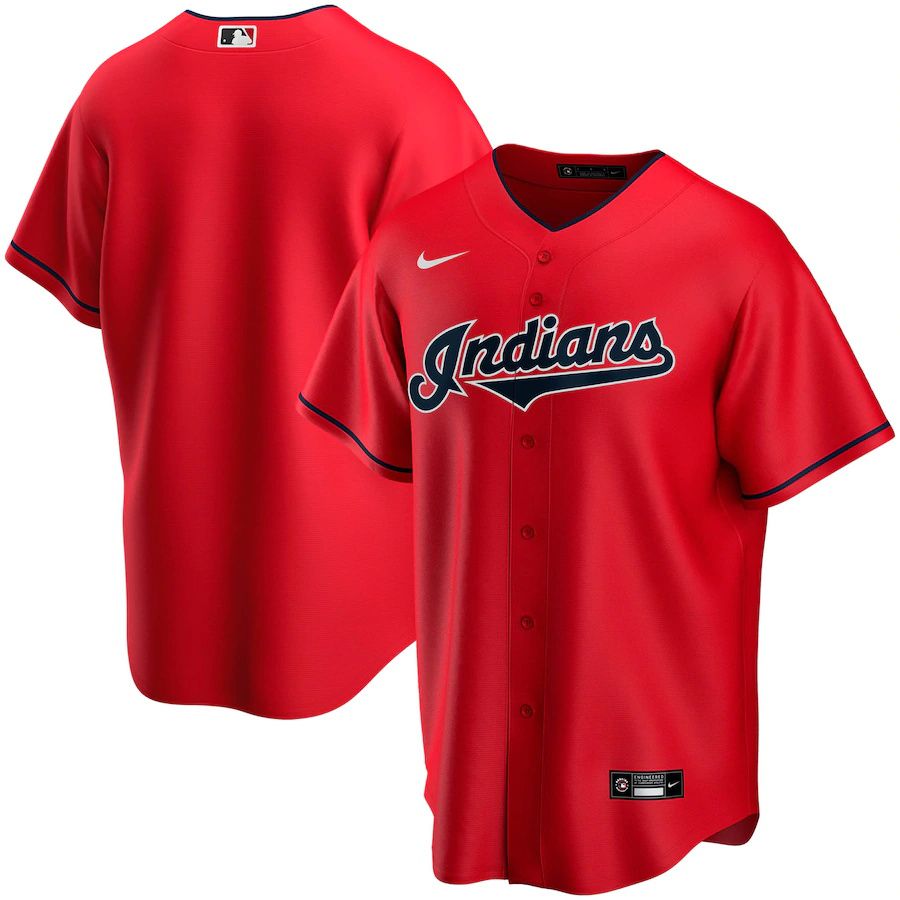 Mens Cleveland Indians Nike Red Alternate Replica Team MLB Jerseys